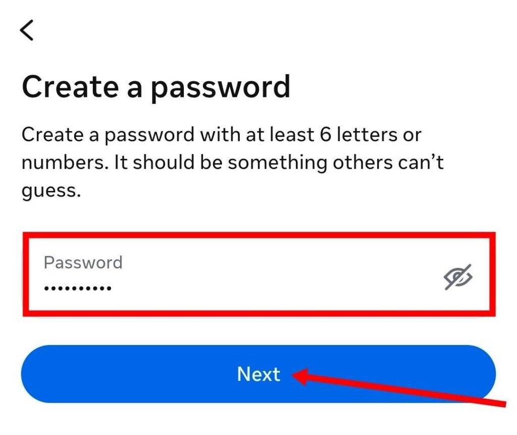 instagram account ka password set kare