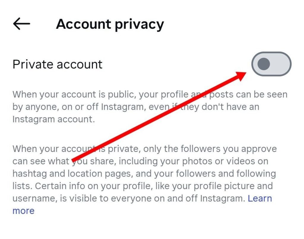 private account enable kare
