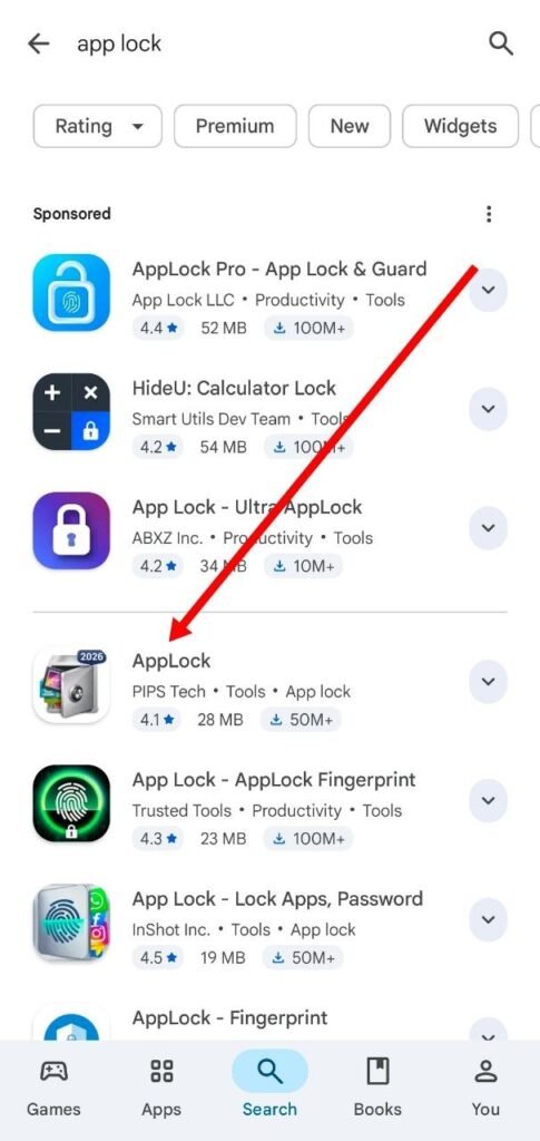 AppLock install kare