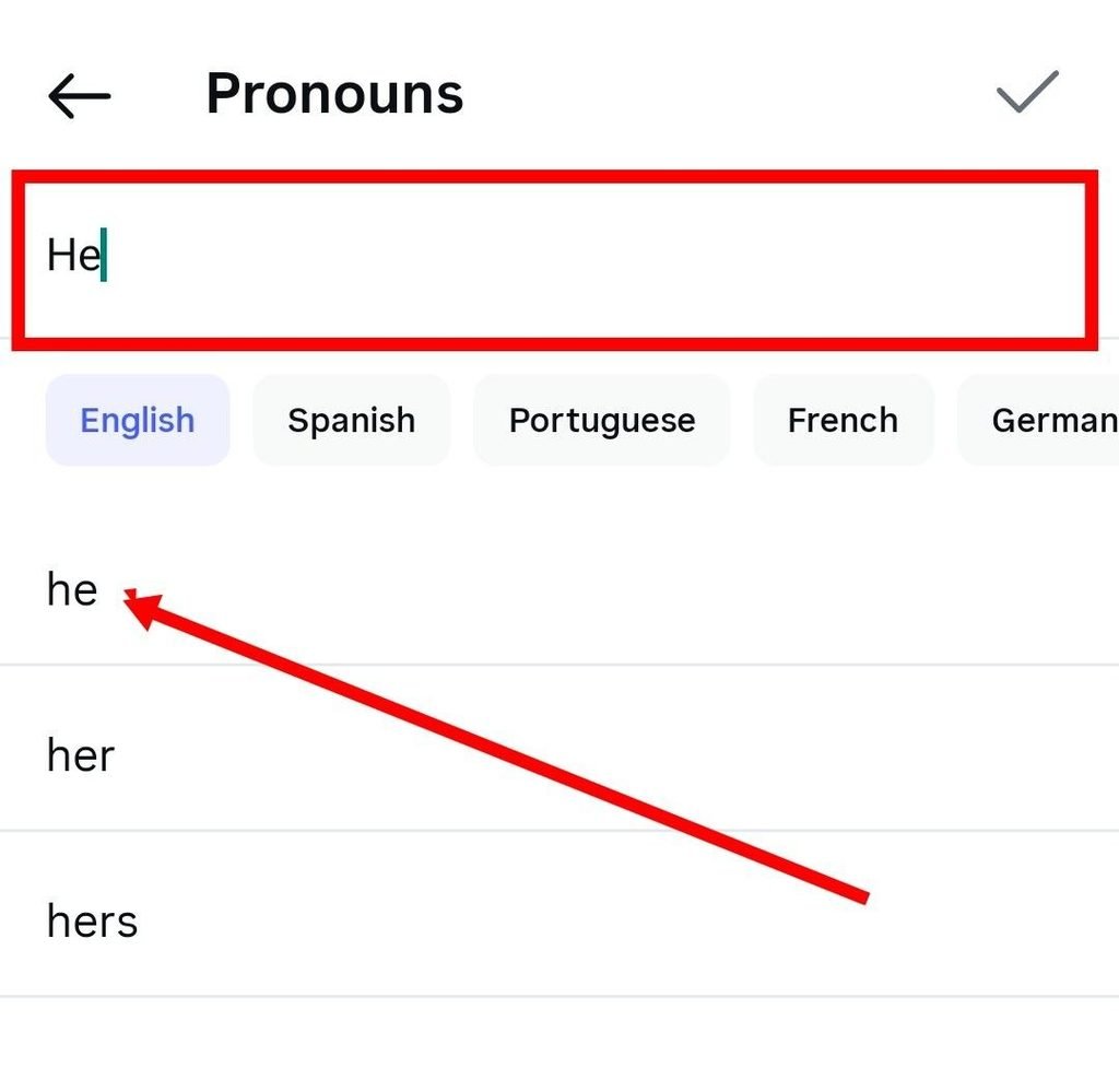 Pronouns select kare