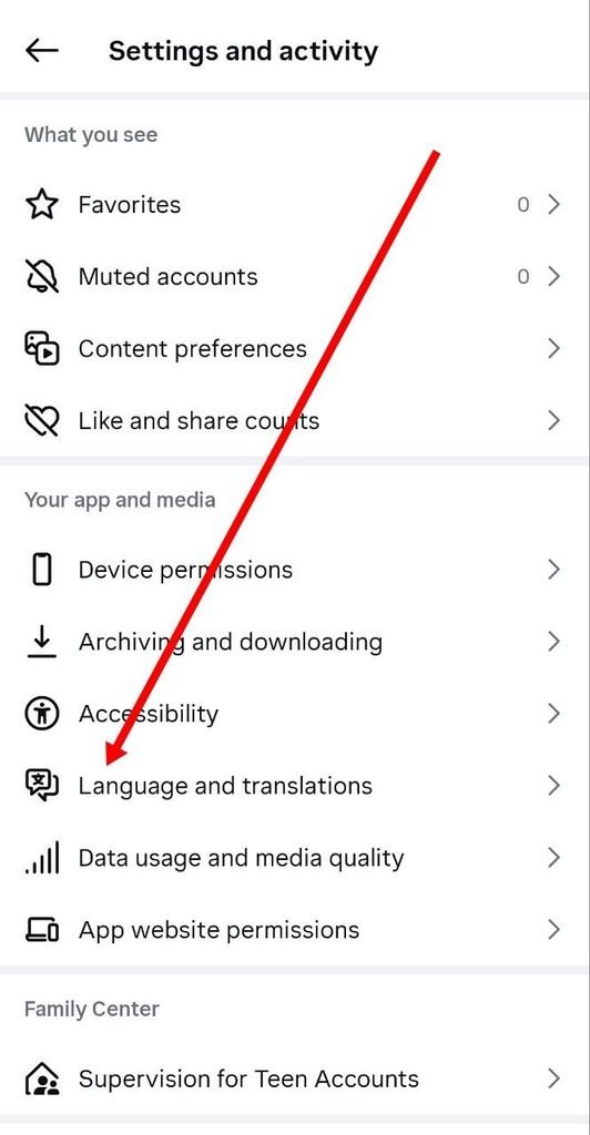 language and translations par click kare