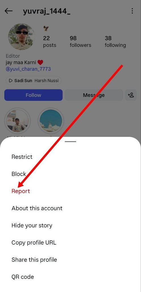 profle me report par click karen
